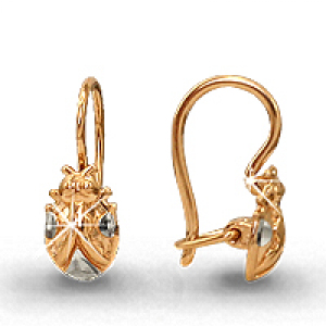 Серьги 30910 Золото 585